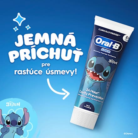 Detská zubná pasta Junior 6+ Stitch  Oral-B
