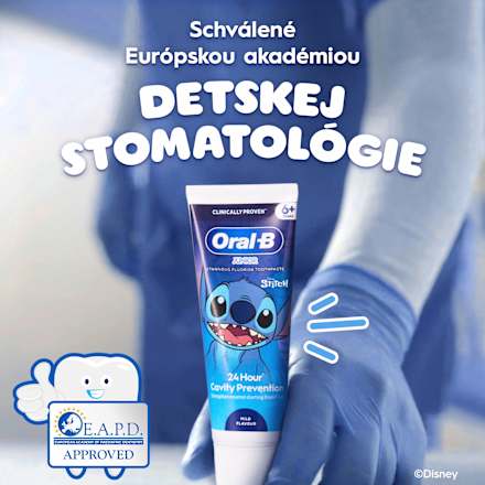 Detská zubná pasta Junior 6+ Stitch  Oral-B