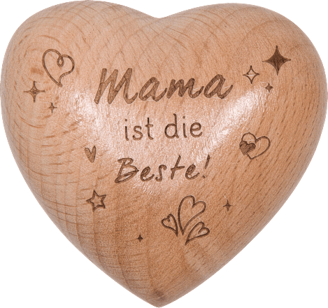Holzherz "Mama ist die Beste" Dekorieren & Einrichten