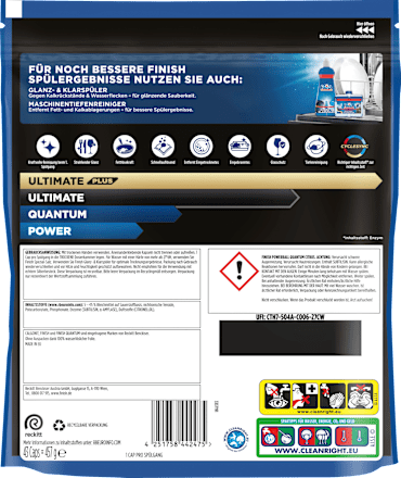 Geschirrspül-Tabs Quantum Maxi Pack Finish