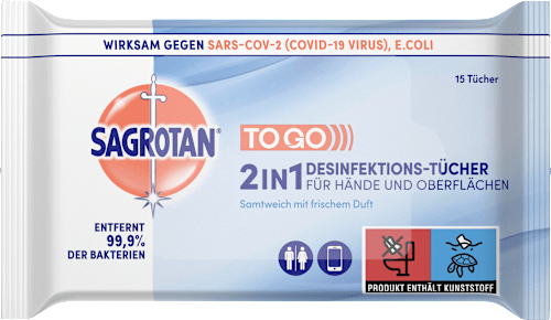 Desinfektionstücher 2 In 1 Für Hände und Oberflächen Sagrotan