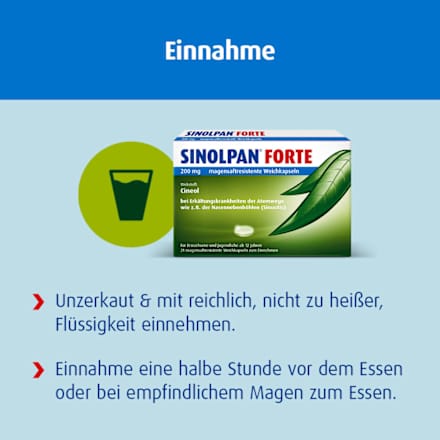 Sinolpan forte 200 mg Cineol magensaftresistente Weichkapseln  SINOLPAN