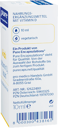 Pure Encapsulations Kids Vitamin D3 PURE