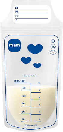 sáčky na skladování mateřského mléka mam