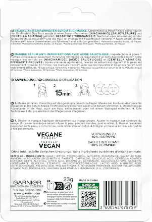 Tuchmaske Salicylic  GARNIER