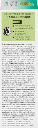 Krema za pomiritev kože z bio nepozebnikom in bio kamilico SENSITIV alverde NATURKOSMETIK