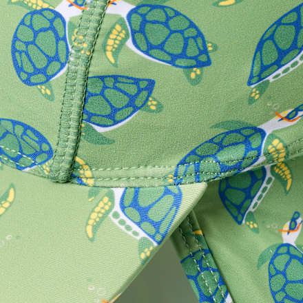 UV Bademütze mit Schildkröten-Muster, grün, Gr. 50/51 PUSBLU