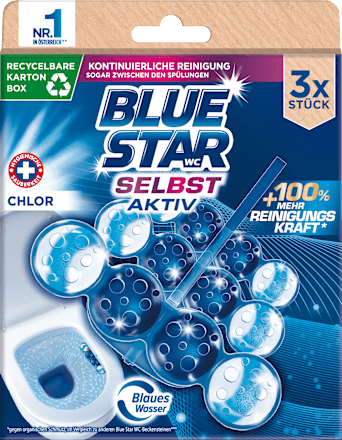 WC-Stein Selbst Aktiv Chlor BLUE STAR