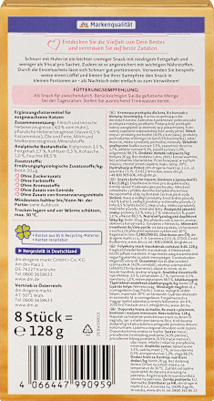 Katzenleckerli Huhn mit Biotin & Katzenminze, Schnurr (8 Stück) Dein Bestes