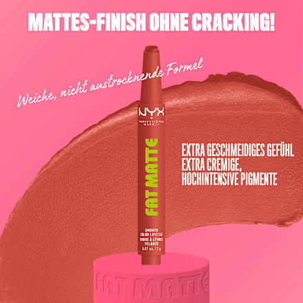 Lippenstift Fat Matte Smooth 04 Rose Robe NYX PROFESSIONAL MAKEUP