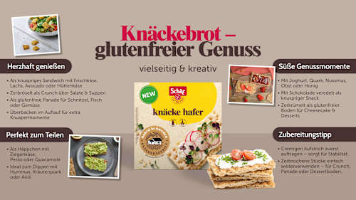 Knäckebrot, Hafer, glutenfrei Schär