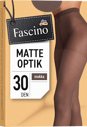 Ženske mat hlačne nogavice 30 DEN, 42-44, mokka Fascino