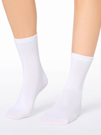 Crew Socken mit Amore-Stickerei weiß Gr. 39-42 nur die