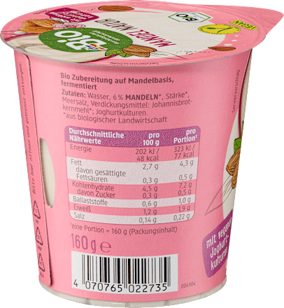 Joghurtalternative Mandel Natur  dmBio