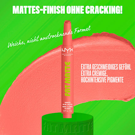 Lippenstift Fat Matte Smooth 02 Cashmere Cutie NYX PROFESSIONAL MAKEUP