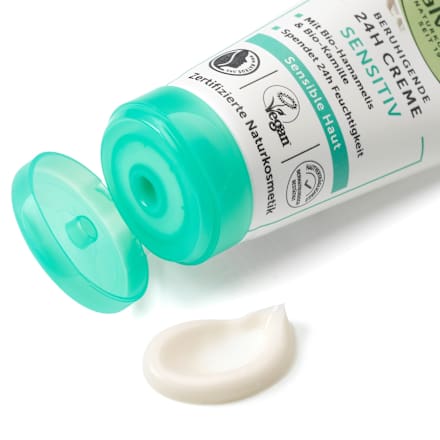 Denný pleťový krém Sensitiv 24h s bio hamamelom a bio harmančekom alverde NATURKOSMETIK