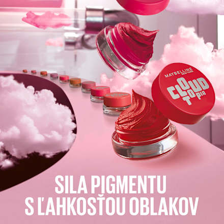 Rdečilo za ustnice in lica Cloudtopia, 05 Coral Illusion MAYBELLINE NEW YORK