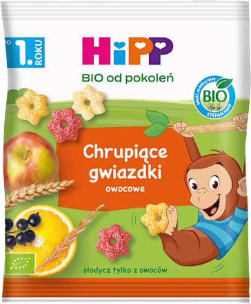 Chrupiące gwiazdki owocowe BIO HiPP