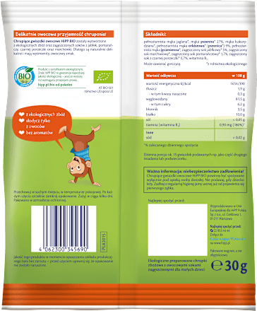 Chrupiące gwiazdki owocowe BIO HiPP
