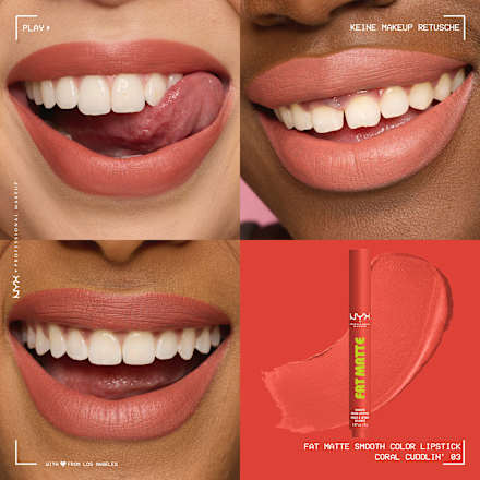 Lippenstift Fat Matte Smooth 03 Coral Cuddlin NYX PROFESSIONAL MAKEUP