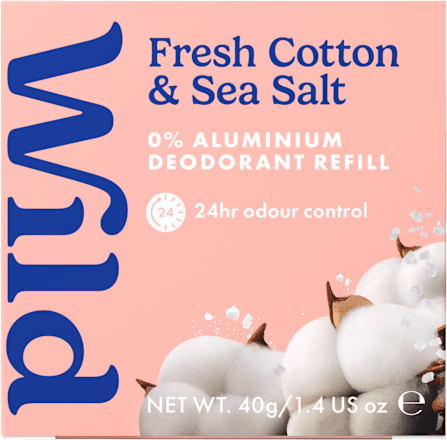 Deodorante stick ricarica Fresh cotton & Sea salt Wild