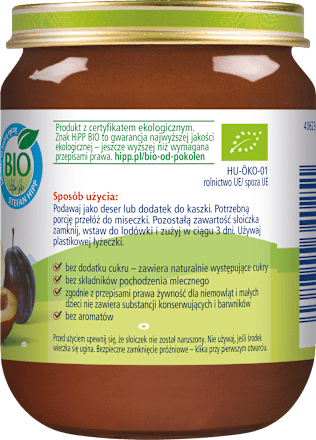 Śliwki z jabłkami BIO HiPP