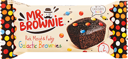 Brownie, tejcsokoládés drazséval, 2 db MR. BROWNIE