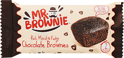 Brownie csokoládédarabokkal, 2 db MR. BROWNIE