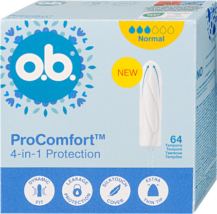 Tampon ProComfort, normal, praktikus nagy kiszerelés O.B.