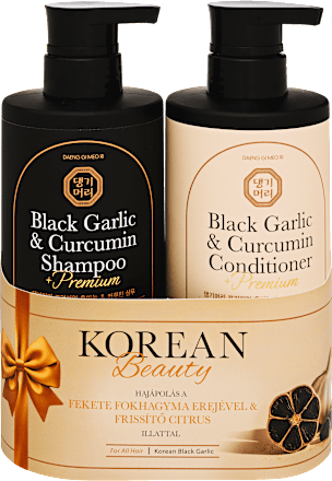 Sampon és balzsam Black Garlic & Curcumin  DOORI
