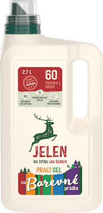 prací gel na barevné prádlo JELEN