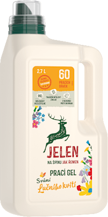 univerzální prací gel s vůní lučního kvítí JELEN