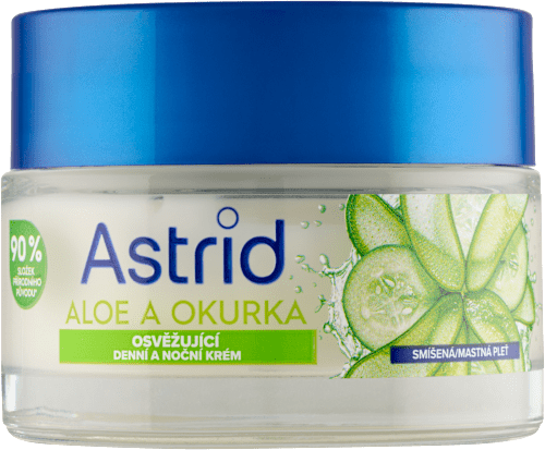 denní a noční pleťový krém aloe a okurka Astrid