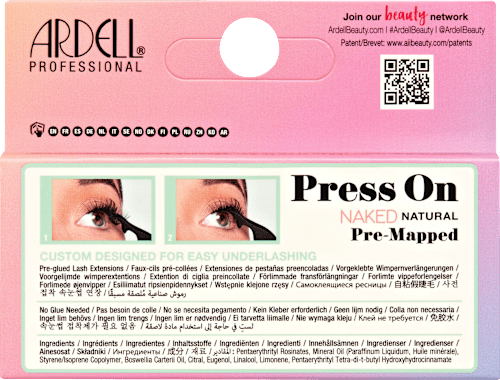 Künstliche Wimpern Press On Pre-Mapped Naked Natural ARDELL