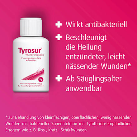 Tyrosur 1mg/g Tyrothricin Wundheilpuder Tyrosur