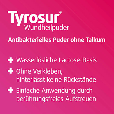 Tyrosur 1mg/g Tyrothricin Wundheilpuder Tyrosur