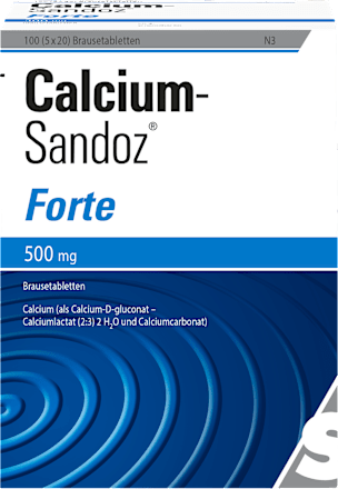 Calcium-Sandoz Forte Brausetabletten 500mg Calcium-Sandoz