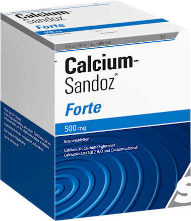 Calcium-Sandoz Forte Brausetabletten 500mg Calcium-Sandoz
