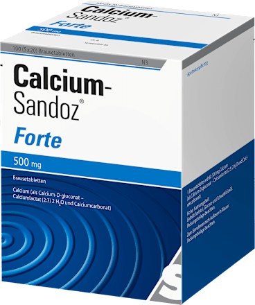Calcium-Sandoz Forte Brausetabletten 500mg Calcium-Sandoz