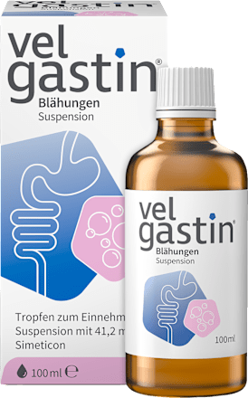 Velgastin Blähungen Suspension 41,2 mg Simeticon/ml Tropfen velgastin