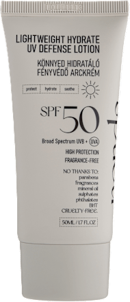 Lightweight Hydrate UV Defense losion za lice SPF50 nerds.