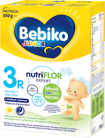 Odżywcza formuła na bazie mleka 3R powyżej 1. roku życia Junior nutriFLOR Expert  Bebiko