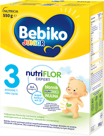 Odżywcza formuła na bazie mleka 3 powyżej 1. roku życia Junior nutriFLOR Expert Bebiko