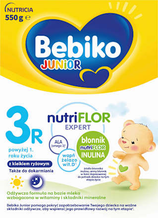 Odżywcza formuła na bazie mleka 3R powyżej 1. roku życia Junior nutriFLOR Expert  Bebiko