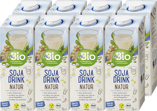 Bio sojin napitek, 8 × 1 l dmBio