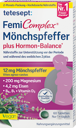 FemiComplex Mönchspfeffer Tabletten 60 St tetesept