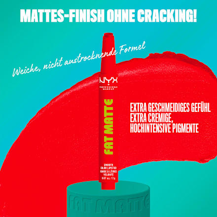 Lippenstift Fat Matte Smooth 15 Fuzzy Flame NYX PROFESSIONAL MAKEUP