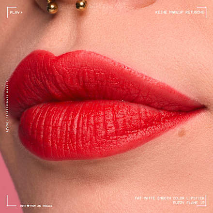 Lippenstift Fat Matte Smooth 15 Fuzzy Flame NYX PROFESSIONAL MAKEUP