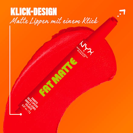 Lippenstift Fat Matte Smooth 15 Fuzzy Flame NYX PROFESSIONAL MAKEUP