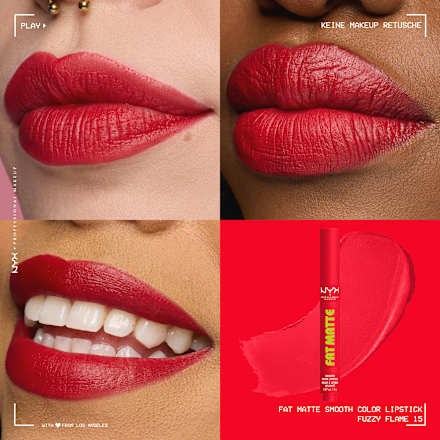 Lippenstift Fat Matte Smooth 15 Fuzzy Flame NYX PROFESSIONAL MAKEUP